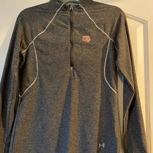 Under Armour A&M Gray half Long Sleeve Tee